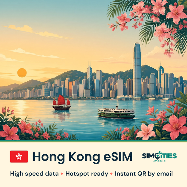 Hong Kong eSIM – high speed internet, hotspot ready | SIMCITIES