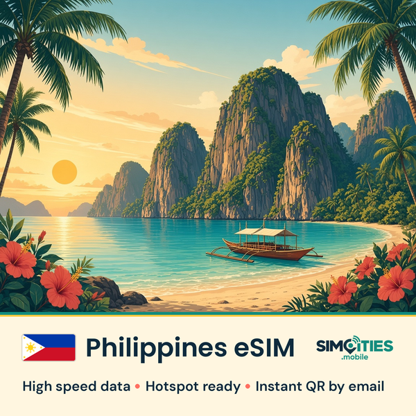 Philippines eSIM – high speed internet, hotspot ready | SIMCITIES