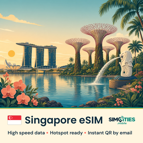 Singapore eSIM – high speed internet, hotspot ready | SIMCITIES